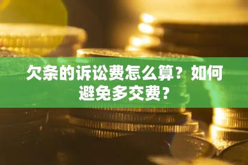 北京欠条的诉讼费怎么算？如何避免多交费？